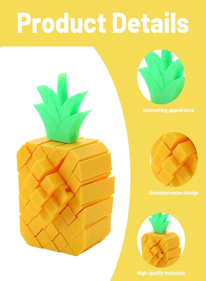 RupeeRise 2 Pcs 3D Printed Fruit Toys Toy:Flexible Desk Fidget for Stress Relief - 3D Printed Toys Birthday Gift Party Favors for Boys, Girls - Image 2